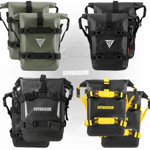 2PCS Motorcycle Bumpers Bag Waterproof 5L-8L Motorcycle Side Frame Bag Motorcycle Crash Bar Bag Universal Tools Storage Bag