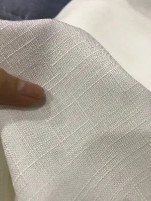 Vải Linen Gân màu trắng dày mềm form đứngchất hơi đơ (khổ 1m5)may Quần đầm váy vestáo Blazer thời trang