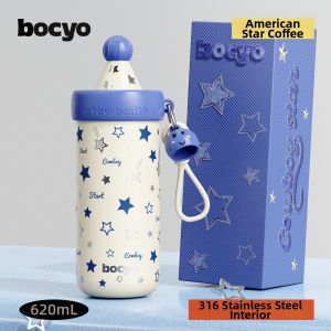BAICAIYA | Temperature Keeping Portable Coffee Cup for Kids