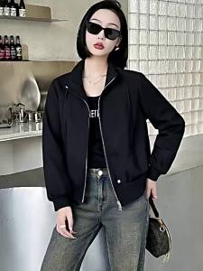 XUNYI | Áo Khoác Ngắn Đen Thời Trang Giảm Cân cho Phụ Nữ Bé Nhỏ Mùa Xuân Thu