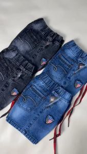 TERBARU celana jeans pendek anak cowok usia 4-12 tahun jeans tebal