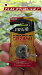 Pin CR2450 / CR 2450 Maxell Lithium 3volt cao cấp - Chính hãng