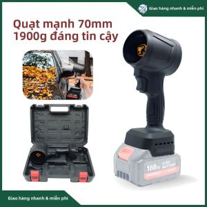 Quạt Gió Turbo Jet 70mm Động Cơ Không Chổi Than 1900g Máy Thổi Khí Mạnh Mẽ Dùng Để Sấy Khô Xe Loại Bỏ Lá Và Tuyết Tương Thích Với Pin Makita 18V/21V