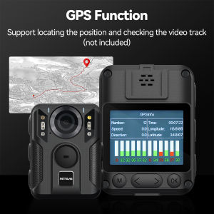 Retevis RT79 Mini Body Camera WIFI Camcorder 4K 128G Memory Card Police Camera Night Vision Video Recorder for Riding Driving