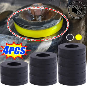 แผ่นรองตัวหน่วงการสั่นสะเทือนรถยนต์อเนกประสงค์4ชิ้นอุปกรณ์เสริมสำหรับรถยนต์หน้าป๋อรถยนต์ระบบกันสะเทือนแบริ่งดูดซับแรงกระแทก