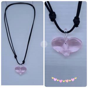 จี้แก้ว เป่าแก้วรูปสัตว์ งานเป่าแก้ว   เครื่องประดับ(สร้อยหนังปรับขนาดได้พร้อมจี้)