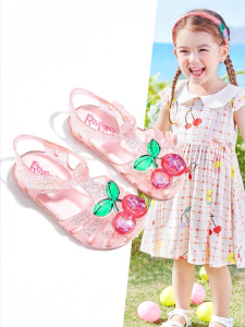 Barbie | Girls Covered-Toe Jelly Summer Sandals