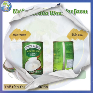 [Combo 10lon x 160ml] Nước Cốt Dừa Wonderfarm
