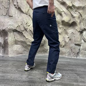 Leavo Johnson Quick Dry Breathable Casual Pants Triangle Label Spring Summer Straight Leg Loose Fit Polyester Fiber Youthful Style
