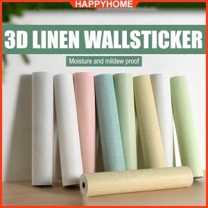 kakala 2.8m*0.5m*2.5mm 3D Linen Wall Sticker PE Foam Waterproof Anti-collision Self-adhesive Wallpaper