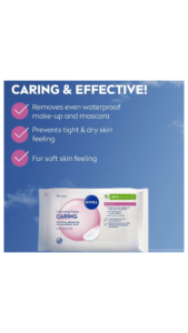 NIVEA FACE CARE Caring Cleansing Wipes 25s