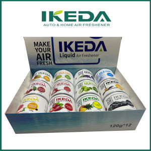 IKEDA Car Air Freshener Car Fresheners Strong Fragrance Smoke Smell Remover Liquid Cans Freshener For Auto H