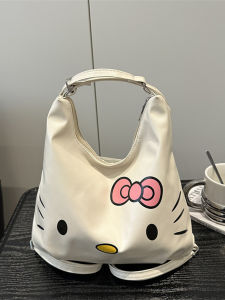 Túi Đeo Vai Dung Tích Lớn Hoạt Hình Mèo KT Cho Nữ Túi Đeo Vai Đa Năng Túi Đựng Bánh Bao Đi Làm Đi Học Túi Tote