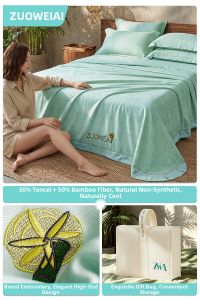ZUOWEIAI | Bamboo Fiber Cooling Mat Tencel Suitable for Baby Summer