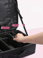 Large Capacity Embroidery Makeup Bag Professional Cosmetologist Tools Storage Box Portable Travel Cosmetic Pouch Pure Color. 