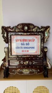KHUNG HÌNH THỜ GỖ GÕ VIP 30 X 20