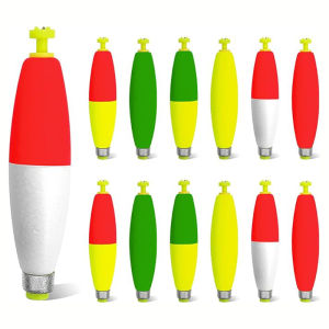 12 Phao Câu Cá Có Trọng Lượng Bằng Xốp EVA Kiểu Gắn Nhanh Kích Thước 1.5in-2in-3in Dạng Lò Xo Dùng Cho Cá Crappie Cá Panfish Cá Da Trơn Câu Cá Trên Biển Câu Cá Trên Thuyền