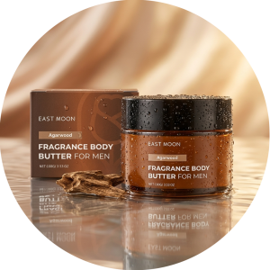 East Moon | Men Pheromone Body Cream Agarwood Fragrance Skin Body Cream Long Lasting Hydrate Improve Male Rough Skin Boost Confident Charm