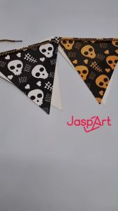 BANNER SEGITIGA HALLOWEEN DEKORASI RUMAH BANNER TARIK