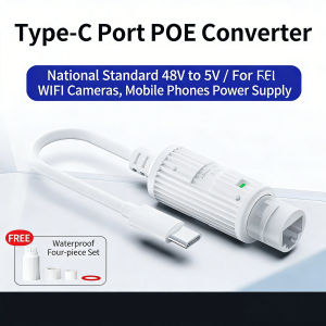 48V to 5V 2.4A POE Converter Standard Power Supply Module for WiFi Cameras Tablet Phones Type-C Port