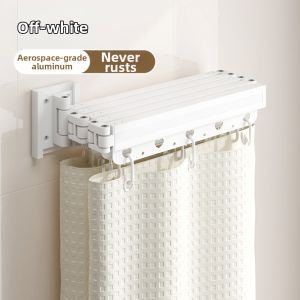 Waterproof Anti-mildew Foldable Invisible Bath Curtain