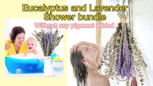 120 PCS Dried Eucalyptus & Lavender Bundle for Shower: A Natural Relaxation Experience