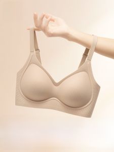 MiiOW | Anti-Sagging Bra Womens Underwear Large Chest Appearance Small Auxiliary Breast Collection 2025 New Style Nylon V-Neck Bra