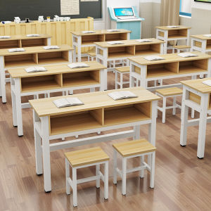 Student Desk with Drawer Dual Layer