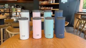 Tumbler TYESO Original Flip Tahan Panas Dingin Anti Tumpah Premium Vacuum Insulated Cup