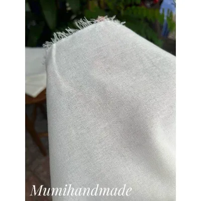 Vải thô mộc tập thêu decor may lót túi ( khổ vải 150cm )