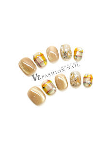 Nhựa Móng Tay Thủ Công Trong Suốt Họa Tiết Kẻ Sọc Mắt Mèo Lấp Lánh Kim Cương Mềm Mại Làm Trắng Móng Tay Dán Nhãn Hiệu Others