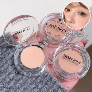 Low Saturation Matte Natural Looking Blush Single Color Eyeshadow Palette Integrated Disk Commuting Fake Natural Makeup Tool