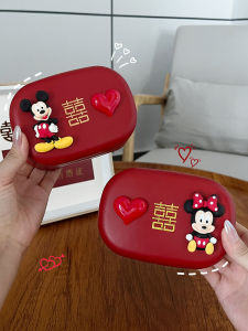 Soap Dish Wedding Gargle Cup Pair Wedding Soap Box Wedding Supplies Toothbrush Red Couple Cups