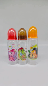 8oz 240ml Baby Angel Feeding Bottle BPA Free Anti-Colic Soft Silicone Nipple For 6 Months