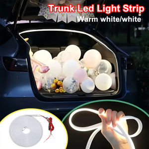 Trunk Led Light Strip Soft Rubber Ambient Lighting Bar Interior Waterproof Atmosphere Light Strip Universal Fit forVehicle Decor
