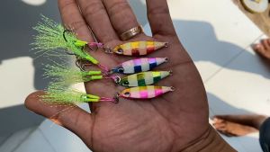 (GID) TETRA ZEBRA micro jig 10g micro jig 10 gram micro jig 7g micro jig 15g 20g metal jig kiler umpan jig umpan casting umpan jigging micro jig seat asist hooksmenyala dalam gelap