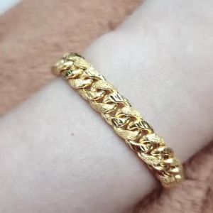 JIN JING RANTAI TANGAN LIPAN PASIR EMAS 916 TULEN 10.87g