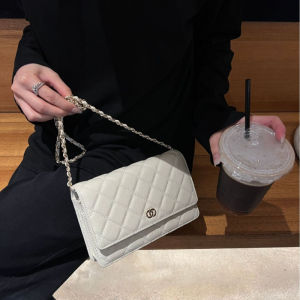 MEIFEI | Túi Da Quilted Dây Xích Hình Vuông Phong Cách