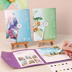 6 creative watercolor painting sets including watercolor paper dipping pen art painting and coloring pigments