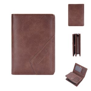Ví Nam Baellerry Bằng Da PU 10 Ngăn Kẹp Trong Suốt Dung Tích Nhỏ Đến Lớn Bền Thiết Kế Dễ Lấy Ví Tiêu Chuẩn Thông Thường