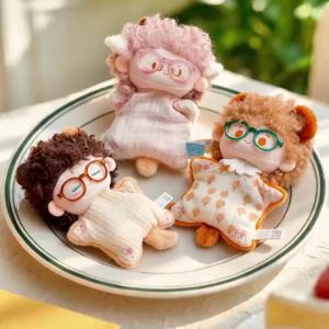 9cm 16cm Curly Hair Bean Bag Plush Keychain 5 Styles Cute Retro Glasses Doll Bag Charm Pendant Decor Gift for Kids Friends