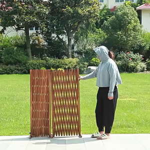 Braun Mall-รั้วไม้สักยืดกั้นพื้นที่ ชั่วคราว รั้วไม้สักยืดกั้นพื้นที่ ชั่วคราว รั้วไม้สักยืดกั้นพื้นที่ ชั่วคราว ฉากไม้สัก ฉากกั้นห้อง รั่วยืด ฉากไม้ เก็บเข้า กางออกได้ สะดวกในการใช้งาน  ความสูง 1 เมตร. 1.2 เมตร （ตัวเลือก）กางออกได้เยอะสุด 1.5-1.7ม.คะ