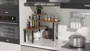 Sincecu 3-Tier Corner Shelf Organizer – Space-Saving Design for Kitchen Bath & Coffee Area | Easy to Move & Install!