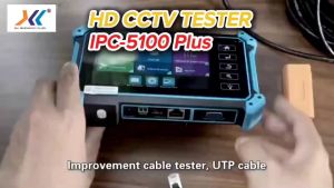 เครื่องทดสอบกล้องวงจรปิด 5.4 นิ้ว IPC 8MP AHD CVI TVI กล้องทดสอบ VGA HDMI ตรวจสอบสาย