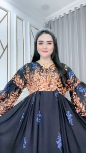 Inares Lutfi - Pakaian Wanita Dress Tali Samping Kanan Kiri Busui Katun Rayon