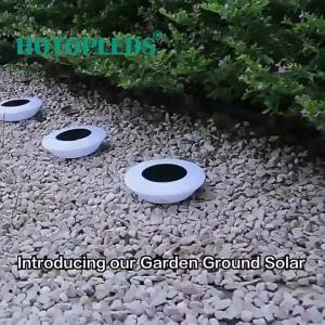 1/2Pack Solar Ground Lights Waterproof Outdoor Landscape Light 360° LED Lawn Lamp for Garden Pathway Yard Deck Camping Decor