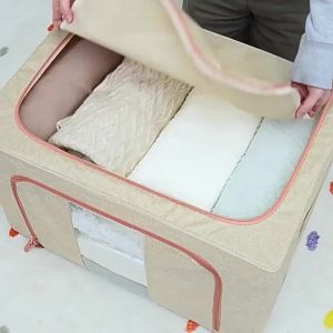Maryya | Home Foldable Steel Frame Cotton Linen Storage Box