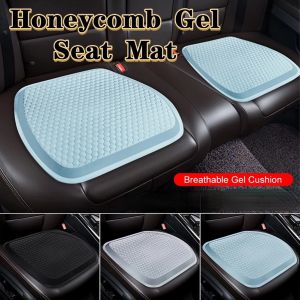 Car Gel Seat Cushion 3D Massage Ice Cool Pad Honeycomb Comfort Universal Chair Cushion