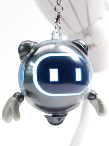 Final Fantasy FF14 Rabbit Mom Patrol Machine Small Robot Backpack Pendant Keychain Gaming Glowing Accessories Cosplay Props