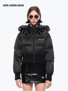 ANN ANDELMAN | Detachable Furry Collar Hooded Warm Padded Down Jacket For Women Winter Short Style